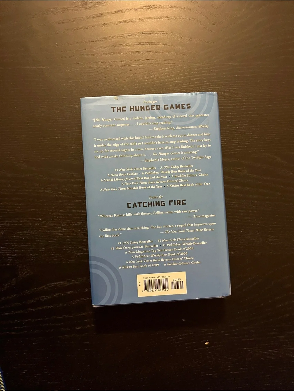 Scholastic Mockingjay Hardcover Book Hunger Games Trilogy Suzanne Collins Blue